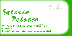 valeria melocco business card